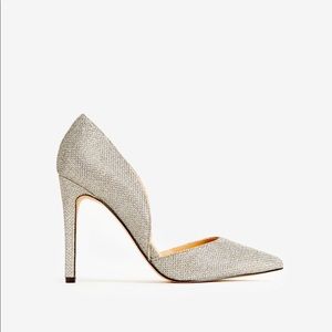 Express Metallic Silver Pumps